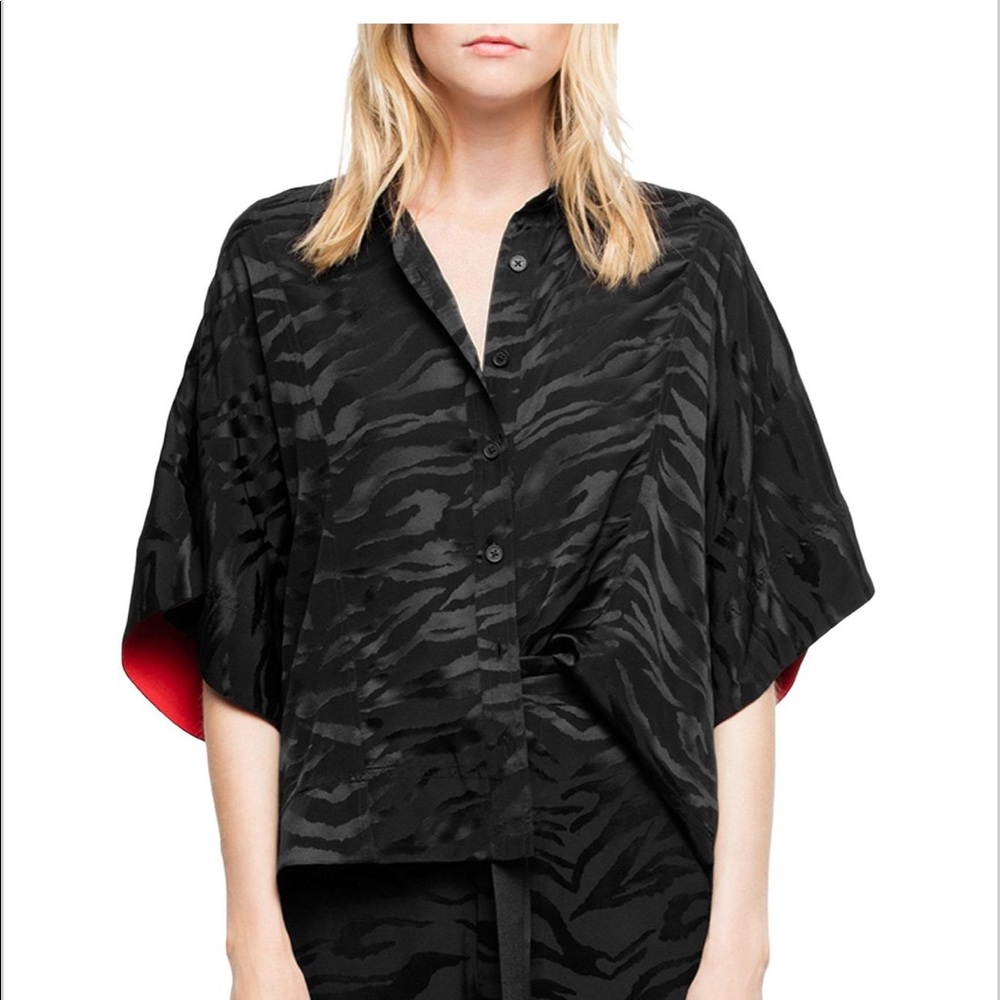 Zadig & Voltaire silk blouse. Kimono top